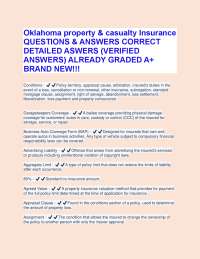 Oklahoma Property & Casualty Insurance: Questions and Answers