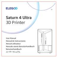 Manual de Instruções da Impressora 3D ELEGOO Saturn 4 Ultra