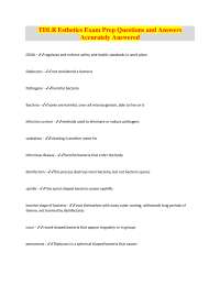 TDLR Esthetics Exam Prep: Questions and Answers