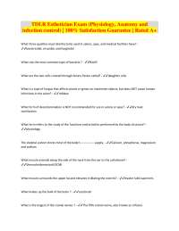 TDLR Esthetician Exam: Physiology, Anatomy, and Infection Control