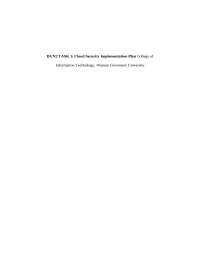 Cloud Security Implementation Plan: A Case Study for SWBTL LLC