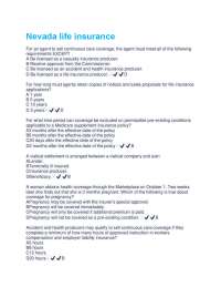 Nevada Life Insurance Exam Preparation: Multiple Choice Questions and Answers