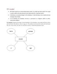 ER Design Issues in databases