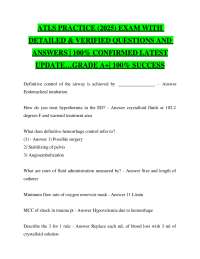 ATLS Practice Exam: Questions and Answers for Trauma Management
