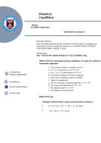Prácticas Calificadas de Matemática Básica: Ejercicios y Preguntas para la Universidad