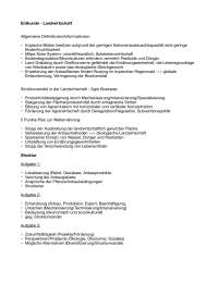 Erdkunde LK - Landwirtschaft