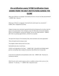 English Language and Literature: Multiple Choice Questions and Answers