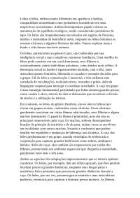 Leoes e Lobos caracteristicas