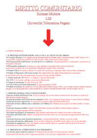 Diritto comunitario - Scienze Motorie - L22 Università Telematica Pegaso