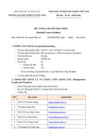 ĐỀ CƯƠNG VI MÔ TRƯỜNG NEU