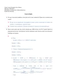Estudo dirigido (Combustíveis)