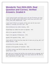 Wonderlic Test Practice Questions and Answers