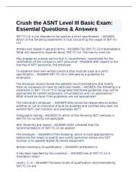 Crush the ASNT Level III Basic Exam: Essential Questions & Answers