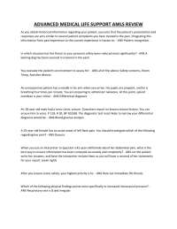 Advanced Medical Life Support (AMLS) Review: Multiple Choice Questions and Answers