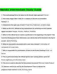 Mendix Intermediate Study Guide: Exercises and Questions