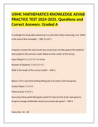 USMC Mathematics Knowledge ASVAB Practice Test 2024-2025