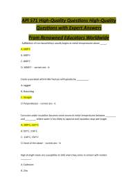API 571: Corrosion and Materials Engineering - Multiple Choice Questions and Answers