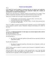 Case Study: Predicting Job Satisfaction - A Statistical Analysis