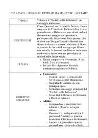 UDA A024/25 – LINGUA E LETTERATURA FRANCESE – VOLTAIRE