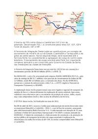 Análise da Ferrovia de Integração Oeste-Leste (FIOL): Implementação e Impacto Socioambient