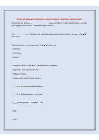 NC BLET 2022-2025 Physical Fitness Training Questions And Answers