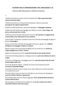 PANIERE FILOSOFIA DELLA COMUNICAZIONE E DEL LINGUAGGIO.