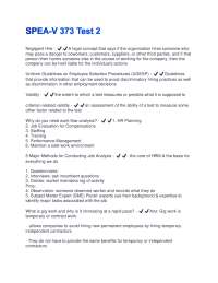 Human Resource Management: Job Analysis, Design, and Selection