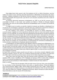 Biografia Paulo freire