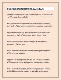 Risk Management Guidelines for Alpha Phi Alpha Fraternity