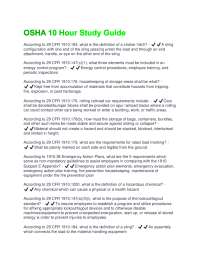 OSHA 10-Hour Study Guide: Questions and Answers