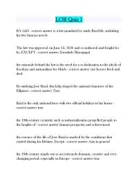 LOR Quiz 1 Exam 2024-2025 Questions And Answers