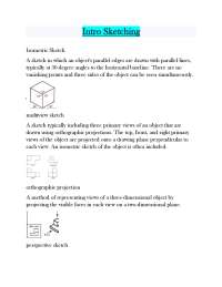 Intro Sketching Exam 2024-2025 Questions And Answers