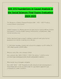 SOC 572 Foundations in Causal Analysis in the Social Sciences Final Exams Evaluation 2025