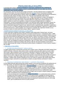 PSICOLOGIA DELLO SVILUPPO