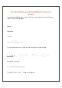 BIOL1406 Lab Midterm Review Questions With 100% Correct Answers  2024-25 A+