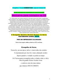 O Evangelho Gnóstico-Essênio-Romano de Neron: Uma Análise Crítica