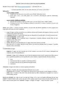 Mente, linguaggio e comunicazione (prof. Caiani Zipoli)