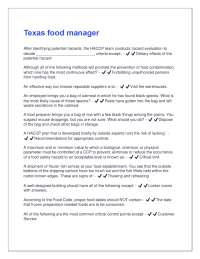 Texas food manager Questions With Correct Solutions, Already Passed!!