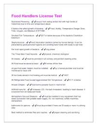 Food Handlers License Test Questions And Answers With Verified Tests 100% Correct Answers