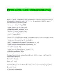 Mental Health Counseling: Licensure, Accreditation, and Professional Practice