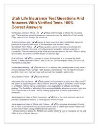 Life Insurance Test Questions and Answers: A Comprehensive Guide