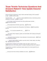 Termite Technician Questions and Answers: A Comprehensive Guide to Termite Control