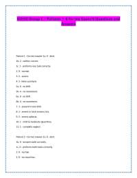 NIHSS Group C - Patients 1-6 for me Exam/6 Questions and Answers