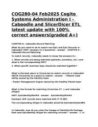 COG280-04 Feb2025 Cogito Systems Administration I - Caboodle and SlicerDicer ETL latest