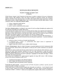 Sociologia delle Religioni - Unicusano