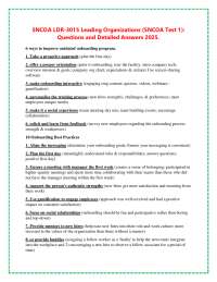 SNCOA LDR-301S Leading Organizations (SNCOA Test 1):  Questions and Detailed Answers 2025.