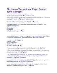 Phi Kappa Tau National Exam Solved: A Comprehensive Guide to Fraternity Knowledge