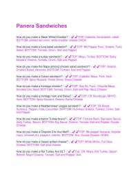 Panera Bread Sandwich Recipes: A Guide to Popular Orders