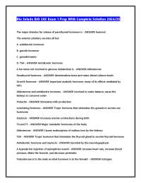 Rio Salado BIO 202 Exam 1 Prep With Complete Solution 2024/25