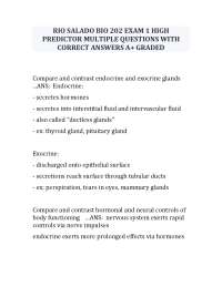 RIO SALADO BIO 202 EXAM 1 HIGH PREDICTOR MULTIPLE QUESTIONS WITH CORRECT ANSWERS A+ GRADED